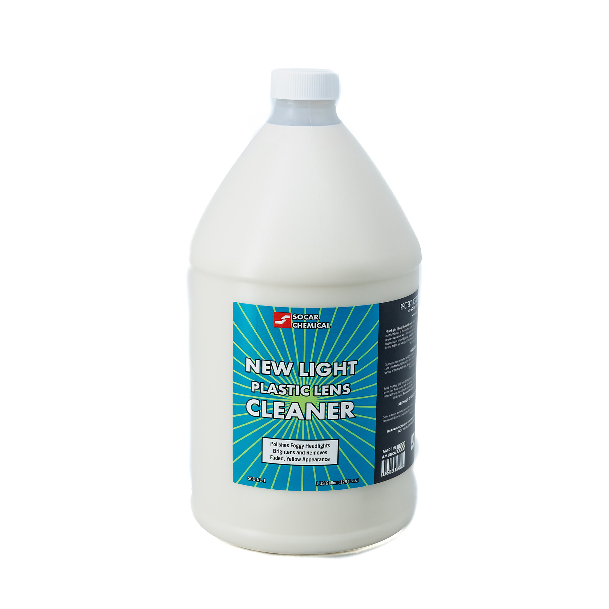 SOCAR New Light Headlight Cleaner Polish - 1 Gal., Model# SCO-NL-1